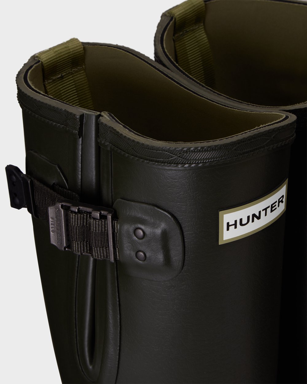 Hunter Høje Gummistøvler Dame Mørke Olivengrøn | Balmoral Side Adjustable 3Mm Neoprene | WCTUK-3768